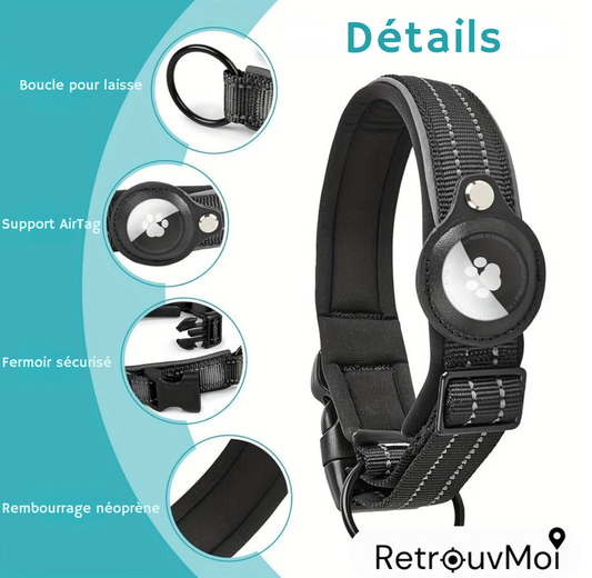 Collier à AirTag pour chien – Gardez toujours un œil sur votre compagnon 🐾