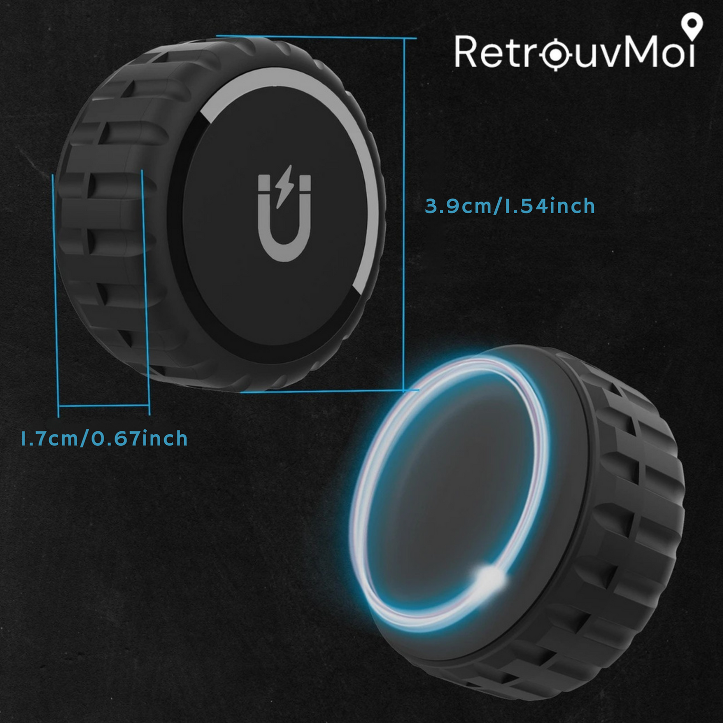 Étui aimanté pour AirTag – Localisez un véhicule en toute discrétion 👀