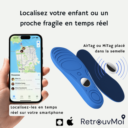 Semelles AirTag – Ne les perdez plus jamais de vue 👀